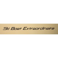 Decal - Ski Boat Extraordinare - Black
